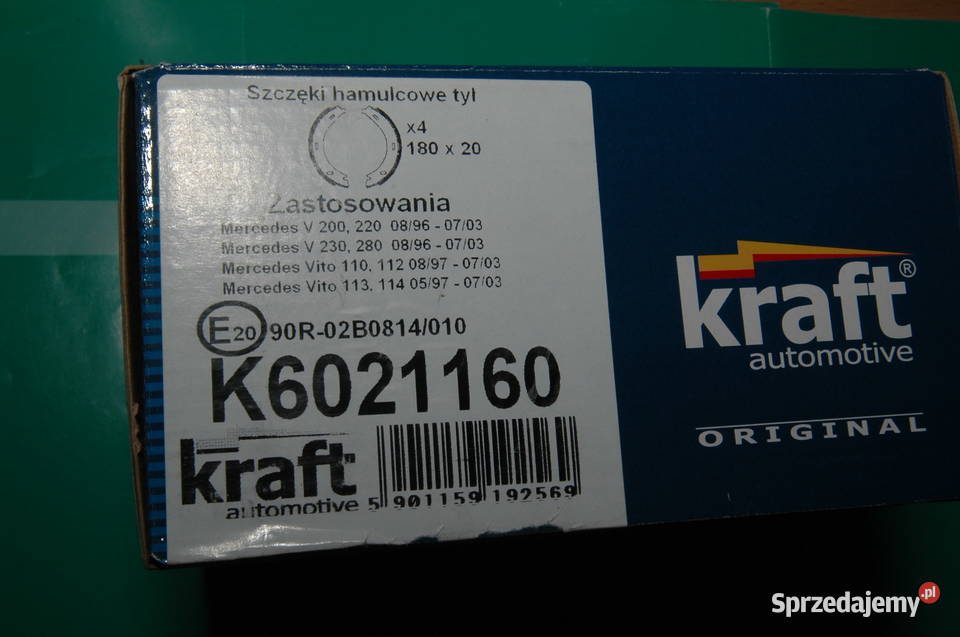 KRAFT Szczęki Hamulcowe Vito Vclasa 1996 do 2003 Gdańsk