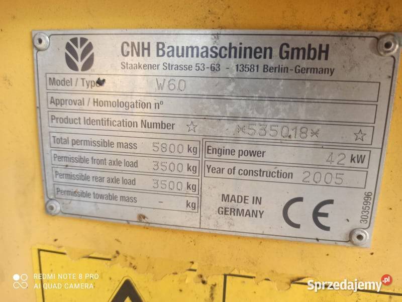 Holland W60 2005rPartsCzęści wielkopolskie