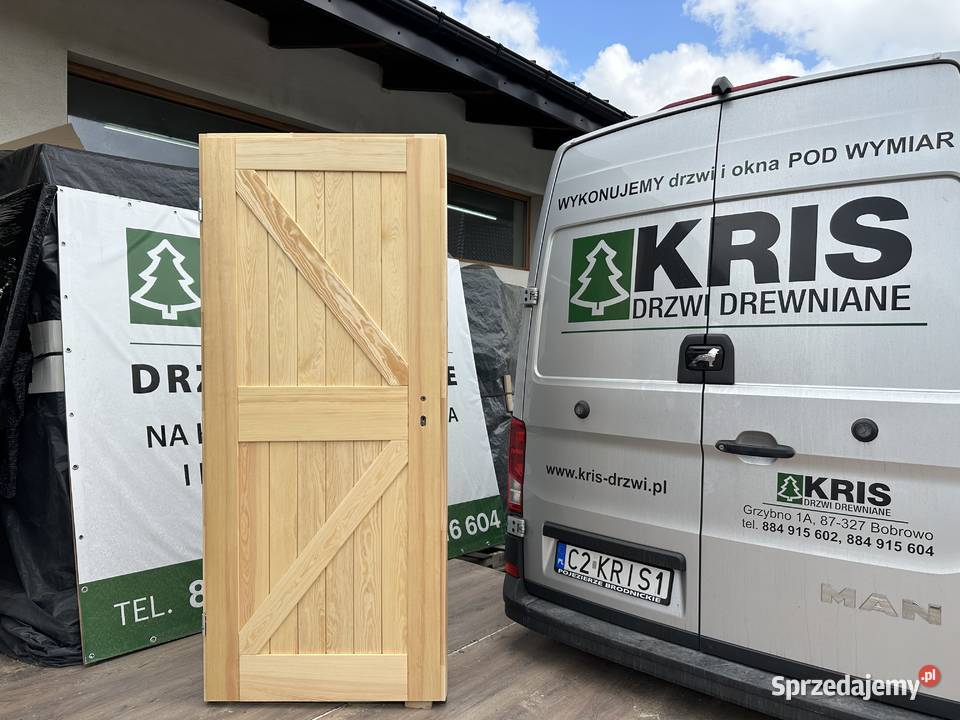 Drzwi drewniane wewnętrzne LITE sosnowe NA KAŻDY kujawsko-pomorskie Grzybno