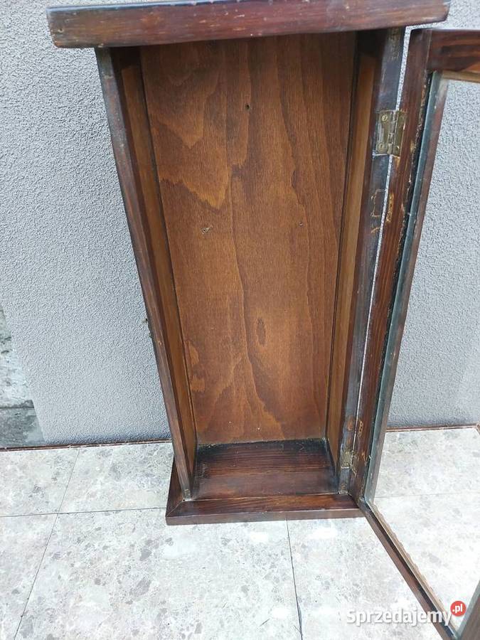 Szafka witrynka z obudowy starego zegara Tczew