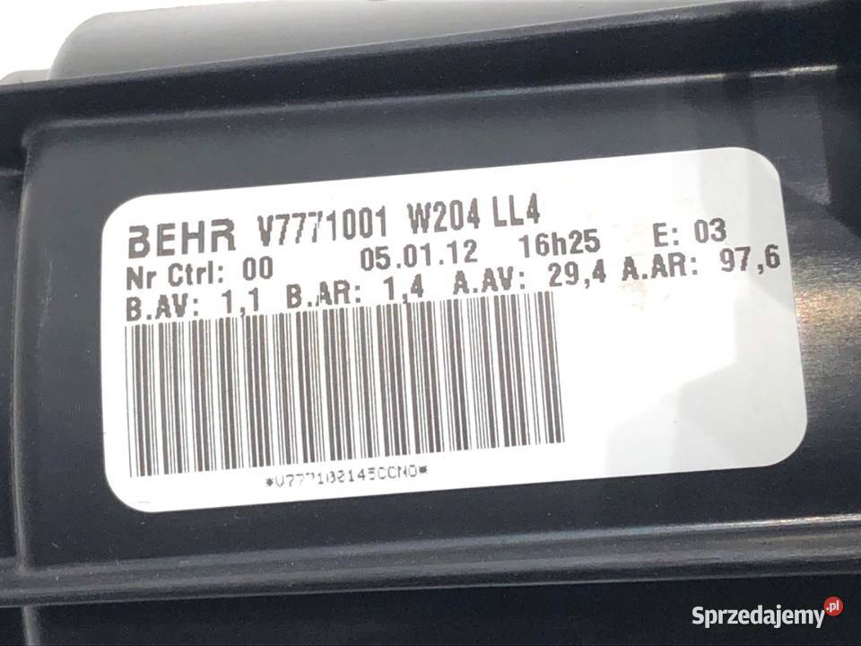 DMUCHAWA NAWIEWU MERCEDES W212 V7771001 osobowe