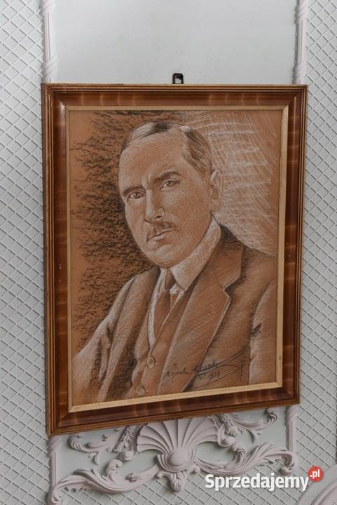 Wojciech Kossak 1934 Portret Roman Dmowski