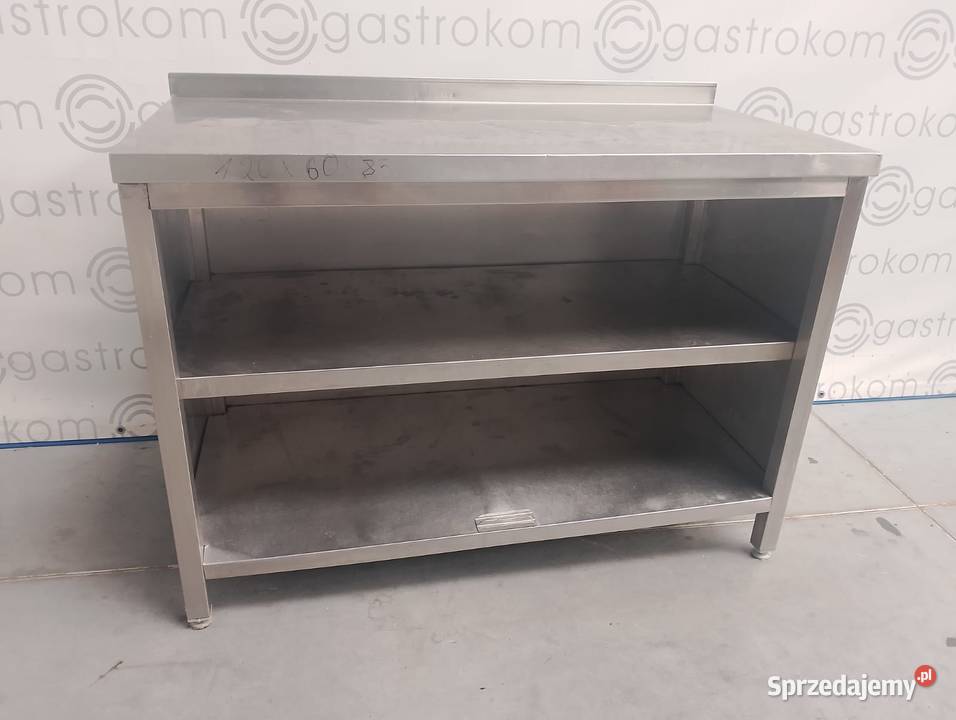 Stół zabudowany z 3 stron 2 półki 120x60x85 Wrocław