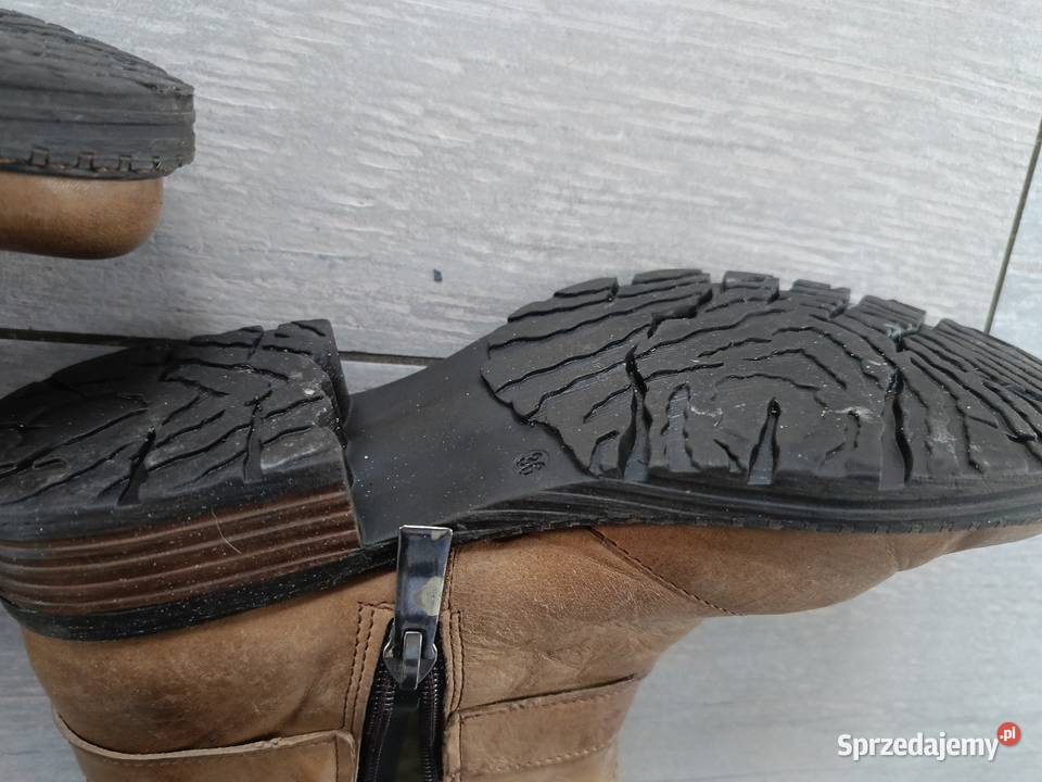 Buty damskie skórzane Kozaki Lublin