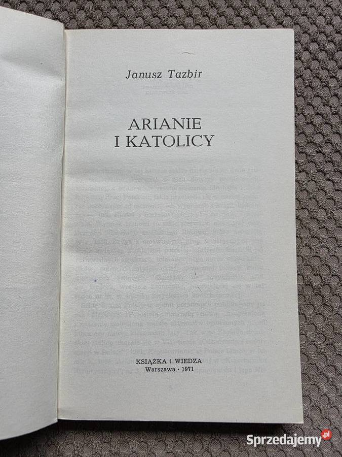 Janusz Tazbir Arianie i katolicy Kraków