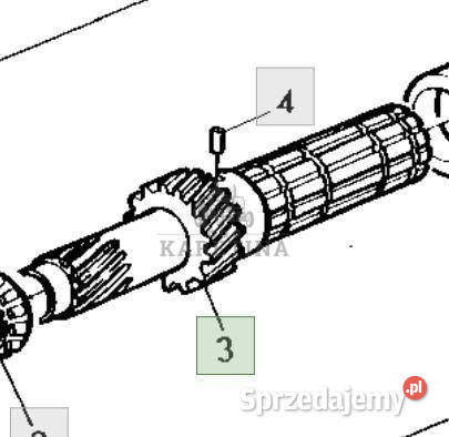 John Deere 6800 6900 Wał Wejściowy CZĘŚCI Pozostałe Jastrzębniki
