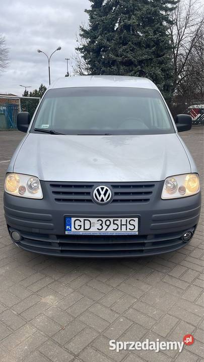 Vw Caddy Life 19 TDI 2009 klimatyzacja srebrny Gdańsk