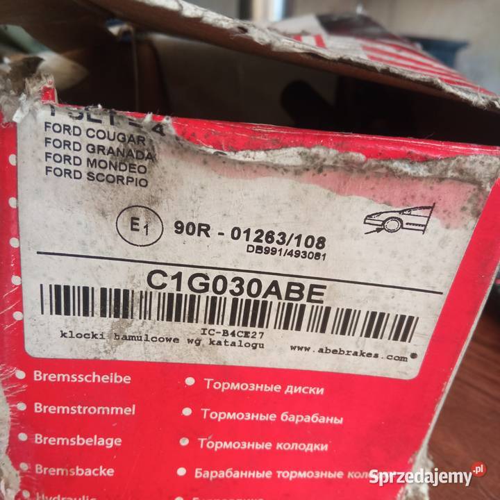 Klocki hamulcowe nowe ford coguar z czujnikami 4 Szczecin
