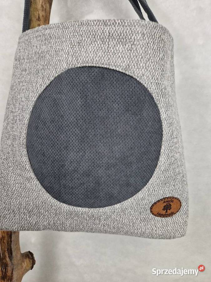 Torba handmade szary melanż sprzedam