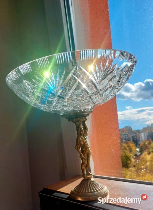 Piękna duża patera kryształowa dolnośląskie Wrocław