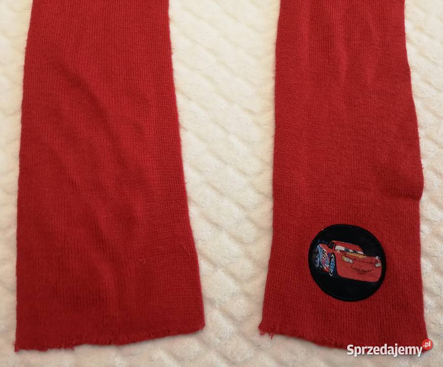 Szalik chłopięcy czerwony Auta Cars 140 Odzież Rozmiar 140 Czeladź