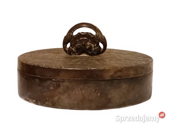 Stare Sygnowane Puzderko z Delikatnym Wzorem Antyki sprzedam
