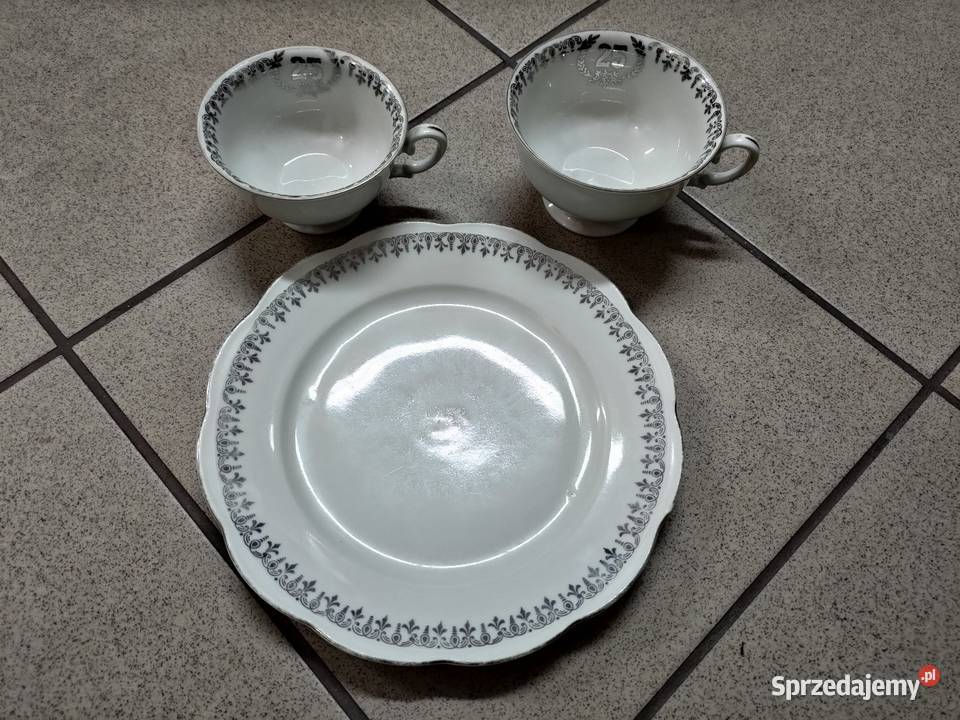 Porcelana KPM Polska 19451952 zestaw Babienica