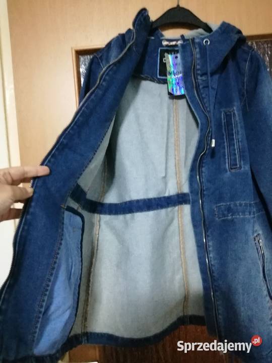 Cropp kurtka jeansowa z kapturem rozmiar XL 80 Kurtki i płaszcze dolnośląskie Zgorzelec sprzedam