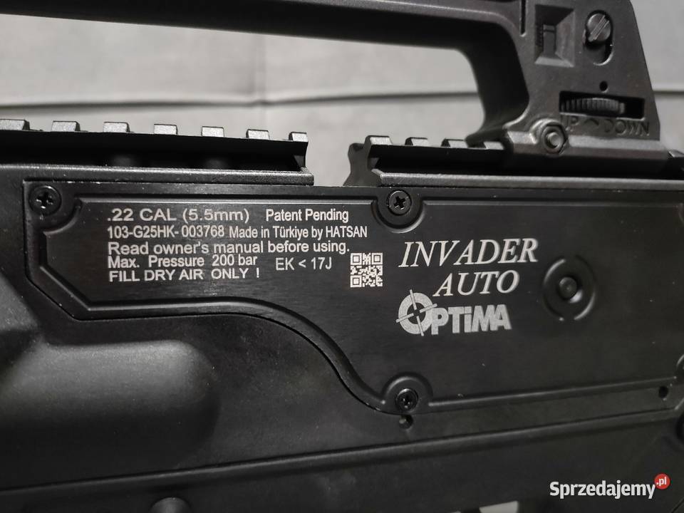 Wiatrówka PCP HATSAN INVADER SEMIAUTO 55mm PI Sporty strzeleckie i myślistwo Częstochowa