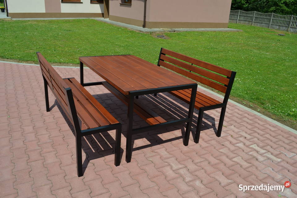 meble ogrodowe zestawy komplety stalowe W121 Podkowa Leśna sprzedam