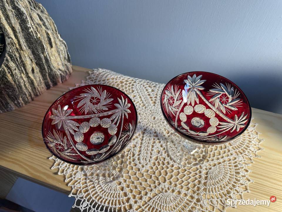 Kryształ Likierki 6 sztuk Huta IRENA Jelenia Góra