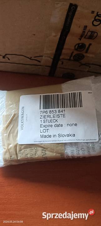 7P6853841 Nowa Listwa zderzaka tył lewa Luzino