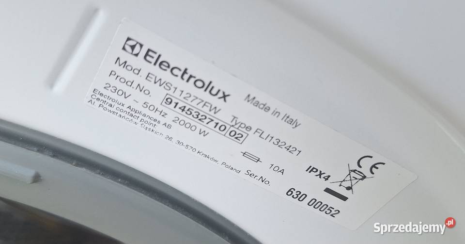Płytka pralka Electrolux 65 Pralki i suszarki Warszawa
