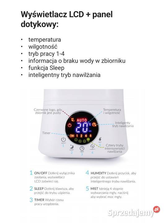 Ultradźwiękowy nawilzacz powietrza pomorskie Chojnice