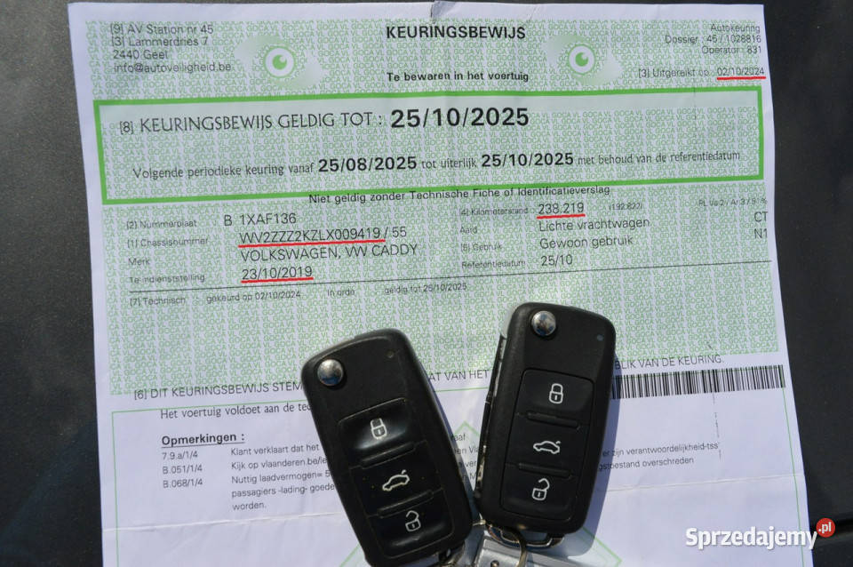 Volkswagen Caddy 20 TDI LONG 100 bezwypadkowy przyciemniane szyby Hrubieszów