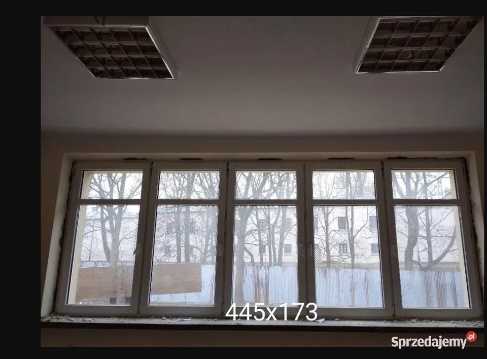 Okno PCV 445 x 175 4450 x 1750 mm Hala Okazja Drzwi i okna sprzedam