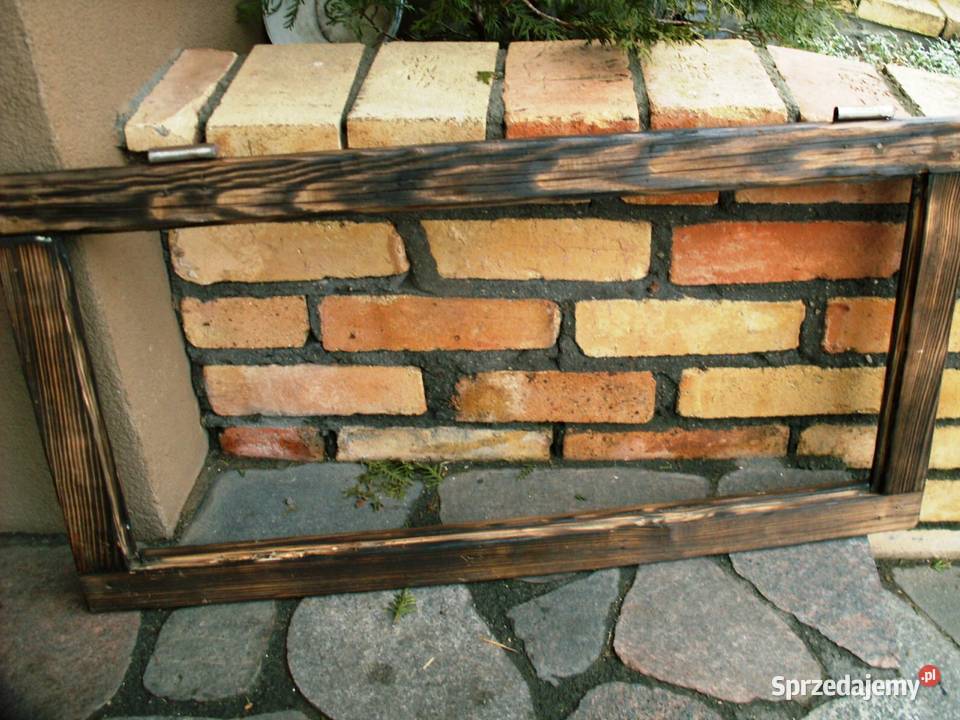 Stare okno rama okienna retro loft lustro Ełk