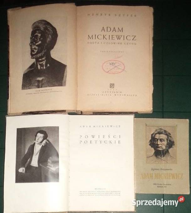 3x książki Adam Mickiewicz, Henryk Szyper, Sawrymowicz