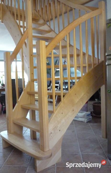 Schody drewniane jesionowe stopnie Szczecin
