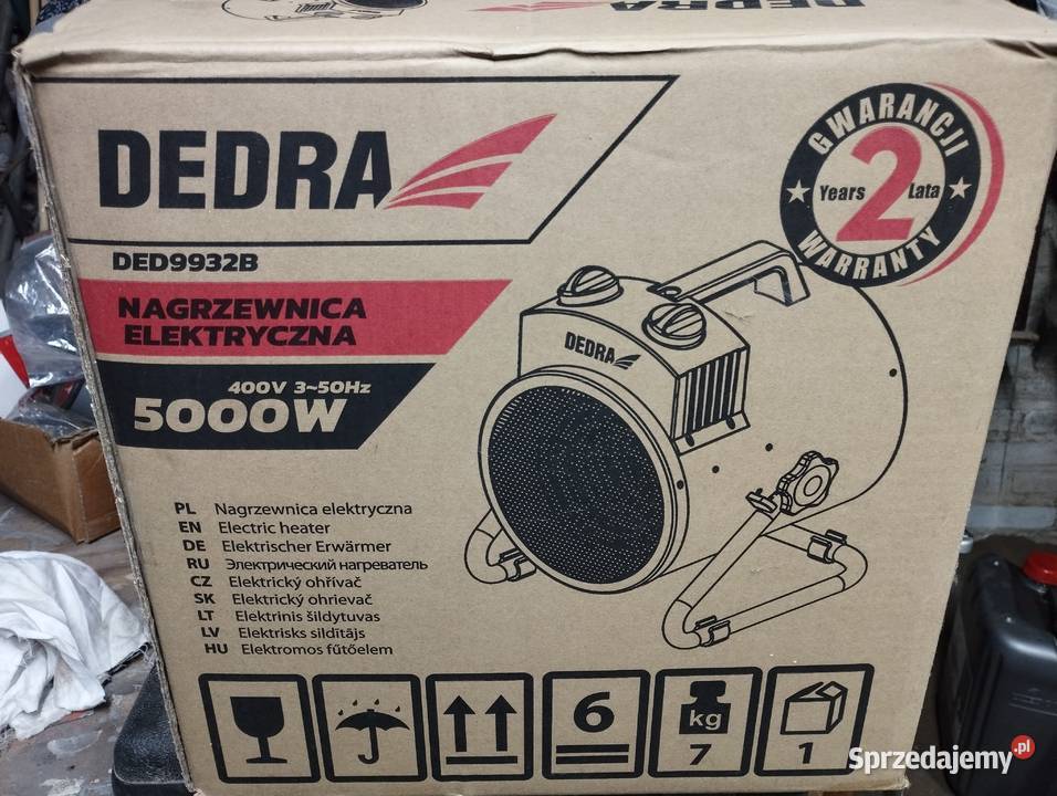 Sprzedam nagrzewnice Dedra DED9932C 5KW Kraczewice Prywatne