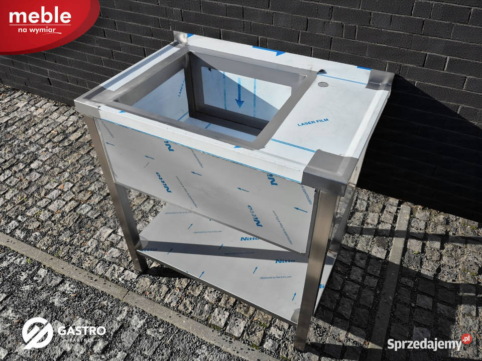 Zlew gastronomiczny 1 komorowy spawany z półką Ostrów Wielkopolski