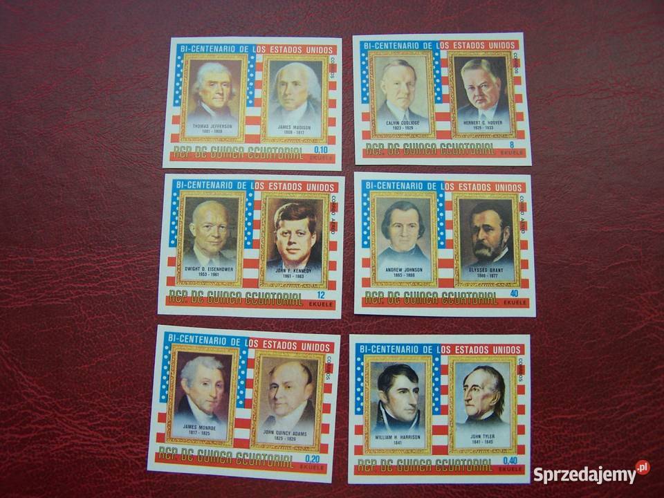 Gwinea Równikowa 1975 MNH Prezydenci USA Tychy