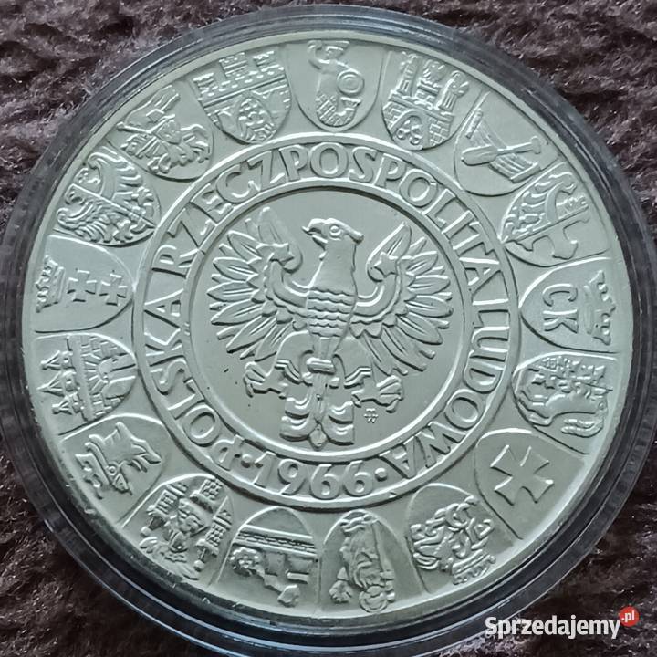 100 Mieszko i Dąbrówka 1966 r Idealna Mennicza Konin