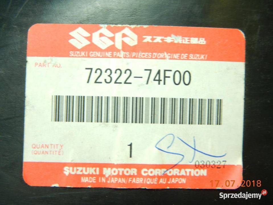 NADKOLE SUZUKI WAGON R MA61S K10A lubelskie