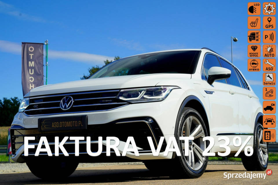 Volkswagen Tiguan GTE SKÓRA kamera PLUG IN digital NAWI sam parkuje grzane…