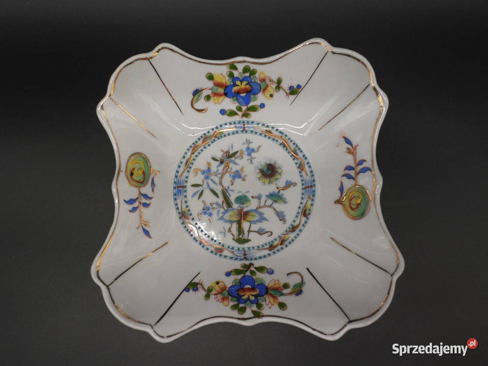 Porcelanowa antyczna kwadratowa pateramisa