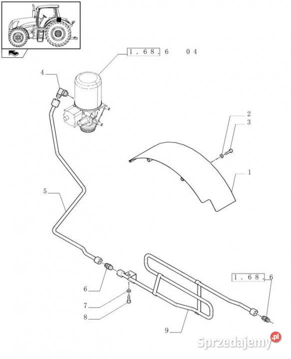 Holland T6010 Osłona 87667105