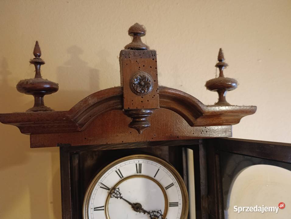 Zabytkowy zegar wiszący Lenzkrich 26 Antyki Kobylnica