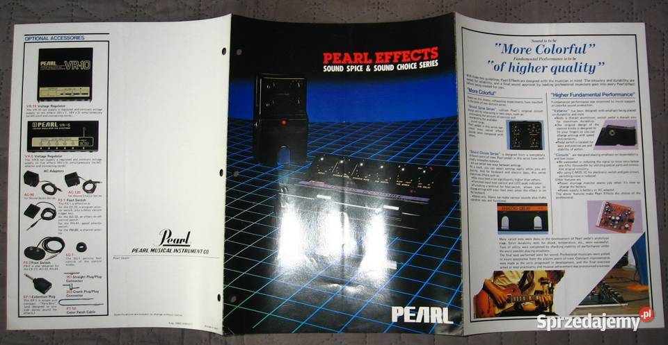 PEARL Effects katalog efektów gitarowych Kępice