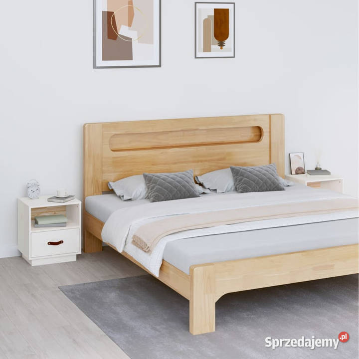 Szafki nocne 2 białe 40x34x45 lite drewno Warszawa sprzedam