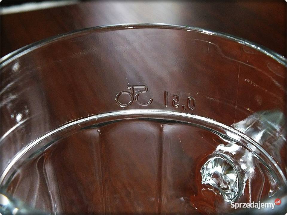 Kufel szklany z uchem poj05ml grube szkło Nowy lubuskie