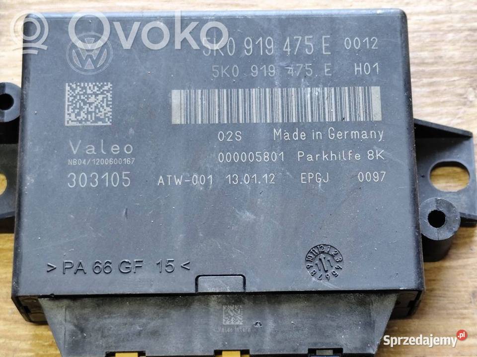 VW Golf VI Plus STEROWNIK MODUŁ PARKTRONIC PDC