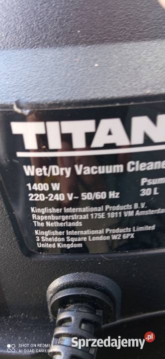 TITAN 30L 40L odkurzacz budowlany Sucho mokro Chojnice