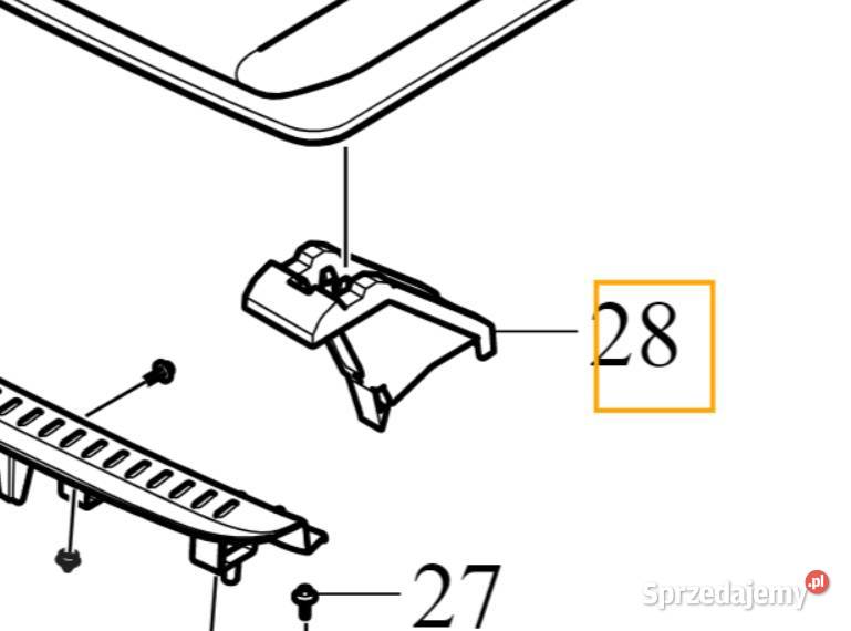 VOLVO XC90 II uchwyt wspornik podlogi bagaznika dolnośląskie Bielany Wrocławskie