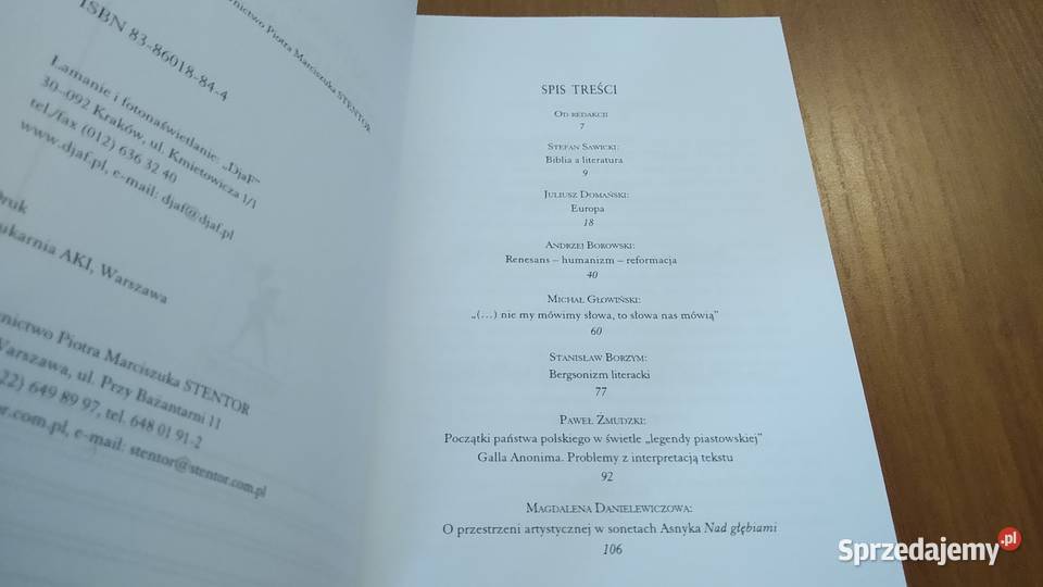Spotkania nie literackie Red Teresa Marciszuk Rok wydania 2001 pomorskie Gdańsk