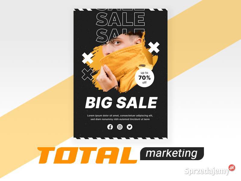 Ulotki A7 10 dwustronne Projekt graficzny Wydruk Kraków