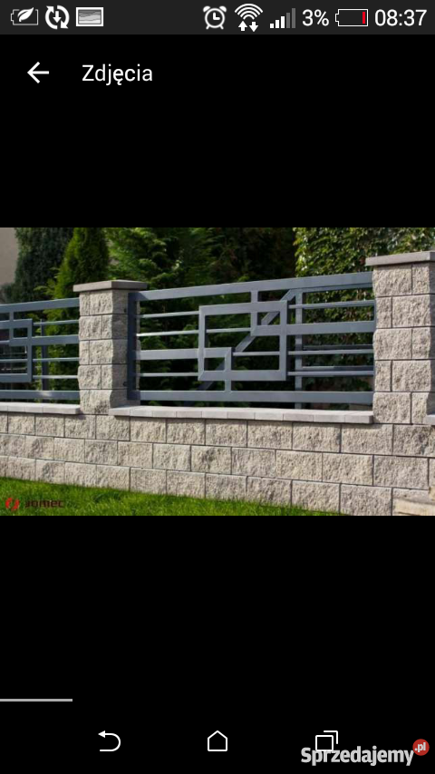 Ogrodzenia przęsła metalowe bramy