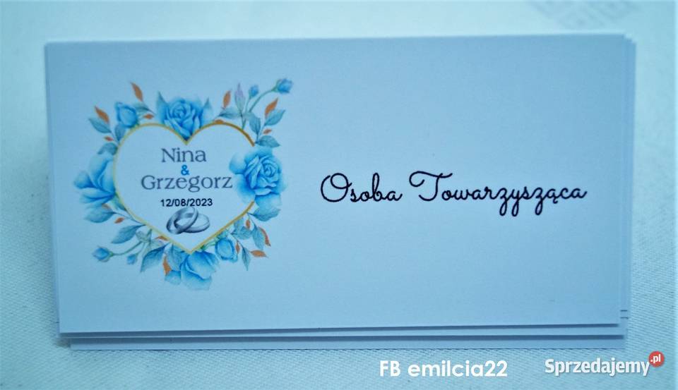 Dodatki i Akcesoria Winietki Ślubne sprzedam