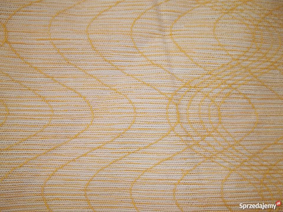 Zasłony 2 szale szer293xdł240 pastelowe żółte odcienie żółtego Łódź