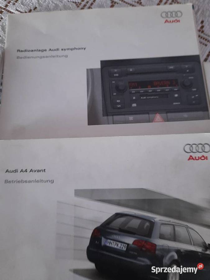 Sprzedam instrukcje audi a4 b7 Będzin